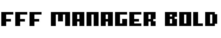FFF Manager Bold font preview