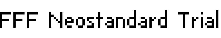 FFF Neostandard Trial font preview