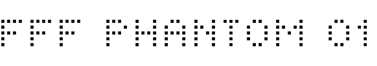 FFF Phantom 01 font preview