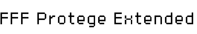 FFF Protege Extended font preview