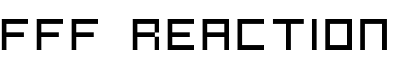 FFF Reaction font preview
