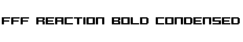 FFF Reaction Bold Condensed font preview