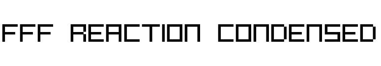 FFF Reaction Condensed font preview
