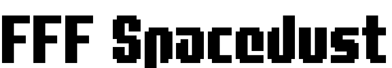 FFF Spacedust font preview