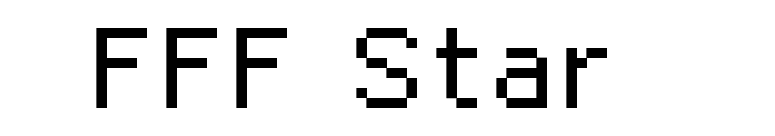 FFF Star  font preview