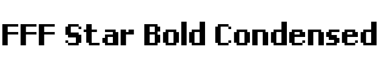FFF Star Bold Condensed font preview
