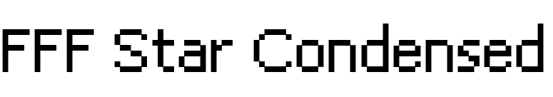 FFF Star Condensed font preview