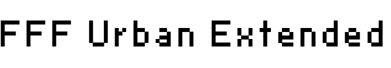 FFF Urban Extended font preview
