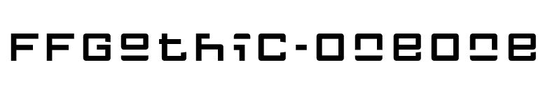 FFGothic-OneOne font preview