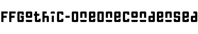 FFGothic-OneOneCondensed font preview