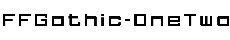FFGothic-OneTwo font preview