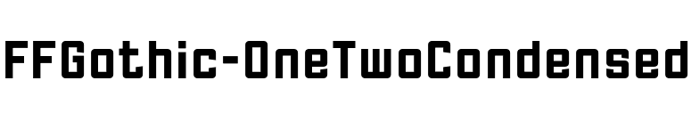 FFGothic-OneTwoCondensed font preview