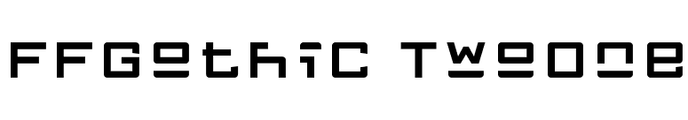 FFGothic TwoOne font preview