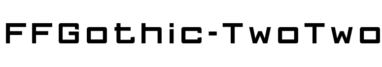 FFGothic-TwoTwo font preview