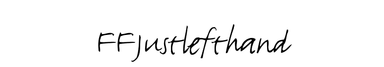 FFJustlefthand font preview