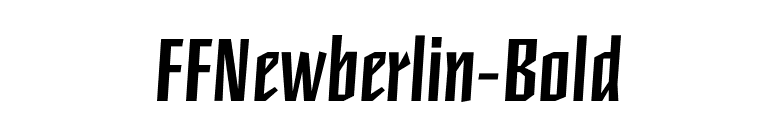 FFNewberlin-Bold font preview
