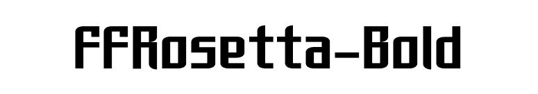 FFRosetta-Bold font preview