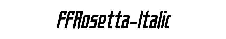 FFRosetta-Italic font preview