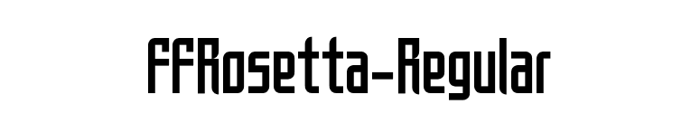 FFRosetta-Regular font preview