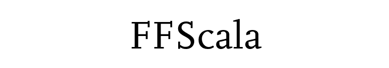 FFScala font preview