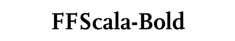 FFScala-Bold font preview
