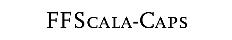 FFScala-Caps font preview