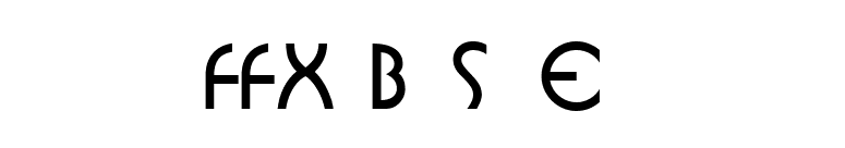 FFX Buster font preview