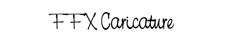 FFX Caricature font preview