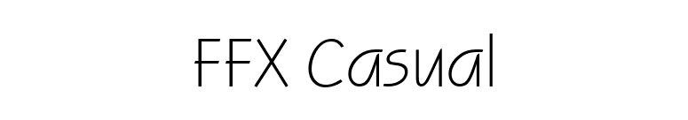 FFX Casual font preview