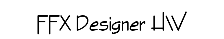 FFX Designer HW font preview