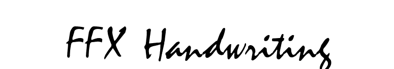 FFX Handwriting font preview