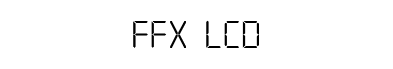 FFX LCD font preview