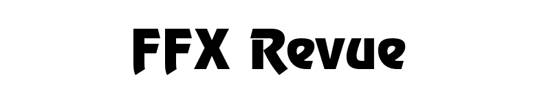 FFX Revue font preview