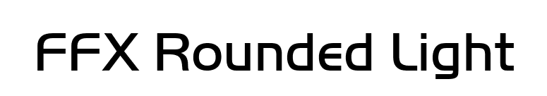 FFX Rounded Light font preview