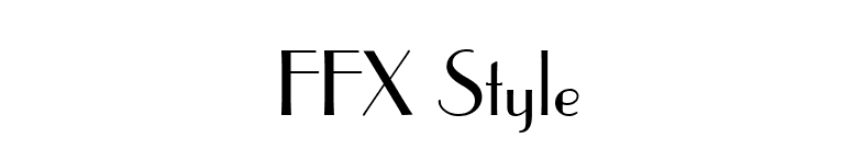 FFX Style font preview