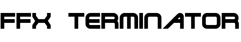 FFX Terminator font preview