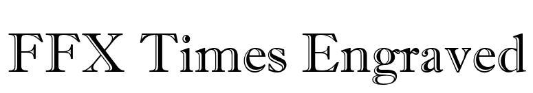 FFX Times Engraved font preview