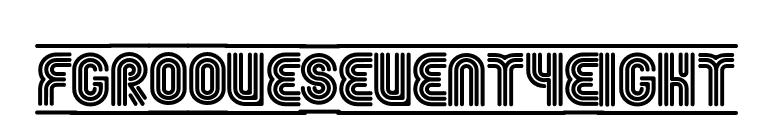 FgrooveSeventyEight font preview