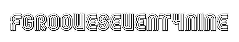 FGrooveSeventyNine font preview