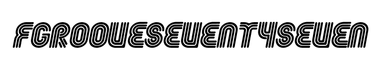 FgrooveSeventySeven font preview