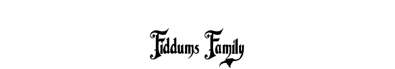 Fiddums Family font preview