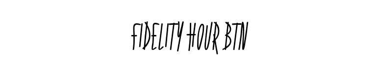 Fidelity Hour BTN font preview
