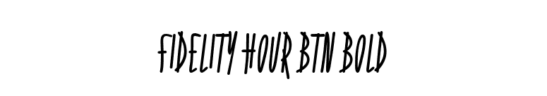 Fidelity Hour BTN Bold font preview