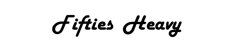 Fifties Heavy font preview