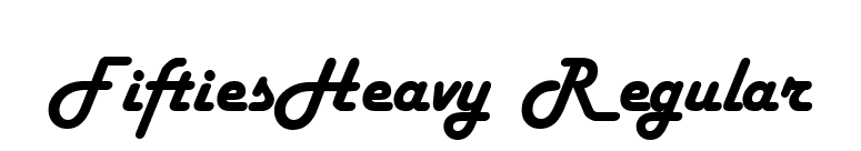 FiftiesHeavy Regular font preview