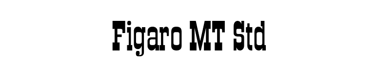 Figaro MT Std font preview