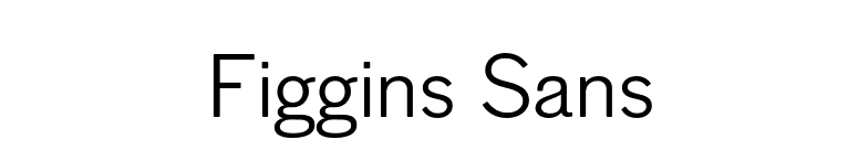 Figgins Sans font preview