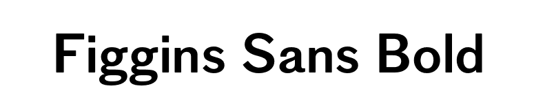 Figgins Sans Bold font preview