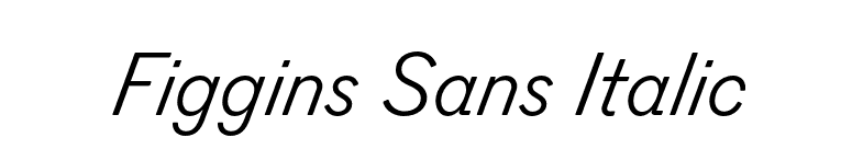 Figgins Sans Italic font preview