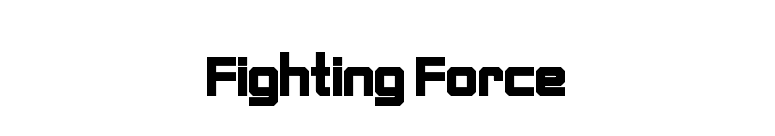 Fighting Force
 font preview